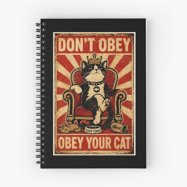 Item preview, Don't Obey Obey Your Cat Funny Vintage Cat Owner Humor designed and sold by Modaozushi216.