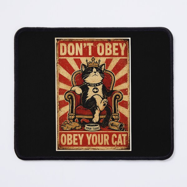 Item preview, Don't Obey Obey Your Cat Funny Vintage Cat Owner Humor designed and sold by Modaozushi216.