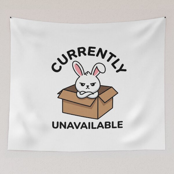 Item preview, Currently Unavailable Funny Bunny Gift for Introverts designed and sold by Mr-wow.