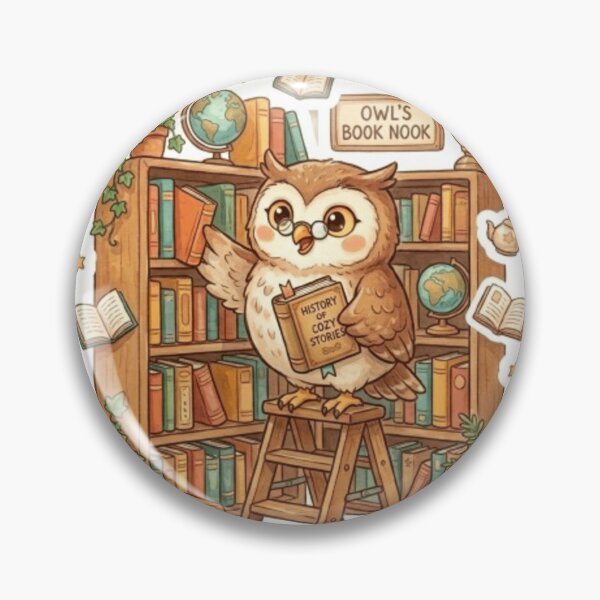 Item preview, Little Owl Bookshop designed and sold by Thalora Store.