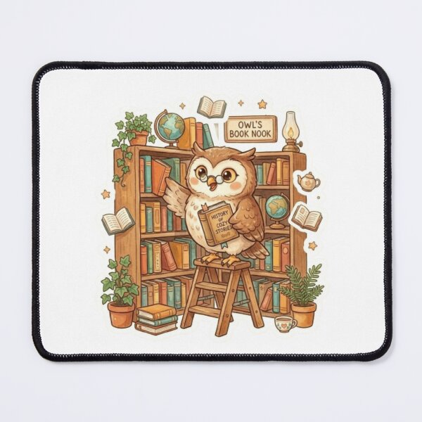 Item preview, Little Owl Bookshop designed and sold by Thalora Store.