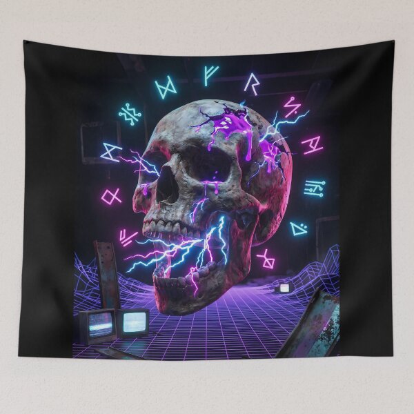 Item preview, Exploding Skull Horror Retro designed and sold by Lukars77.