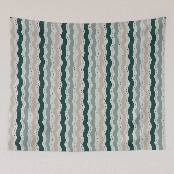 Item preview, Abstract Coastal Waves Pattern Minimal Organic Stripes. designed and sold by PrajaktaPathak.