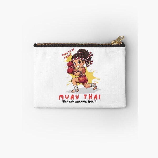 Item preview, Born to Be Fight! Cute Muay Thai Girl Fighter Cartoon Graphic designed and sold by Beeform.
