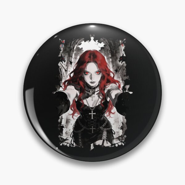 Item preview, Red hair Goth girl designed and sold by Chloemarti.