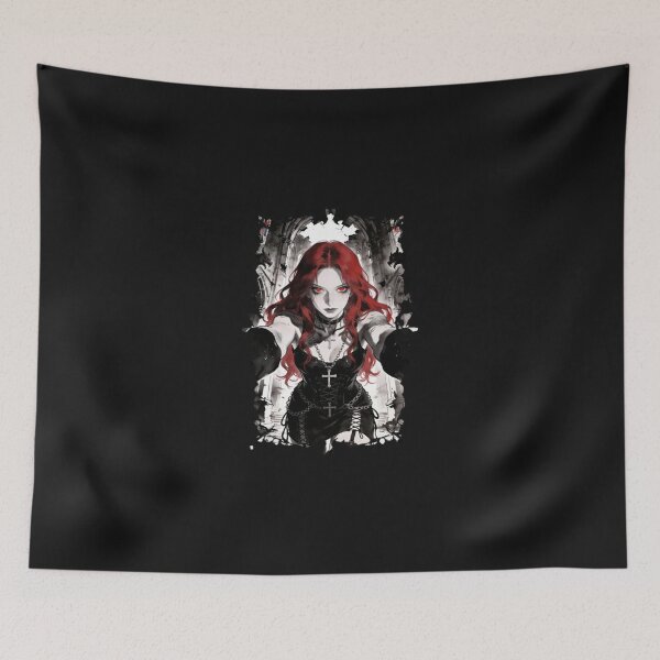 Item preview, Red hair Goth girl designed and sold by Chloemarti.