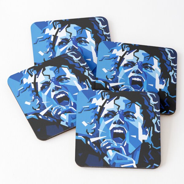 Item preview, Michael Jackson Abstract Graphic Design Blue designed and sold by LuluLeb.