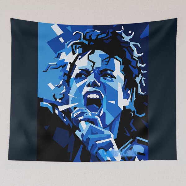 Item preview, Michael Jackson Abstract Graphic Design Blue designed and sold by LuluLeb.