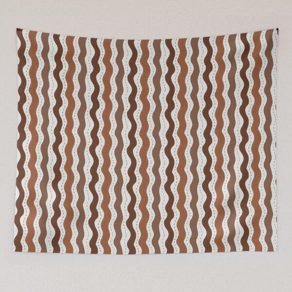 Item preview, Copy of Abstract Coastal Waves Pattern Minimal Organic Stripes. designed and sold by PrajaktaPathak.