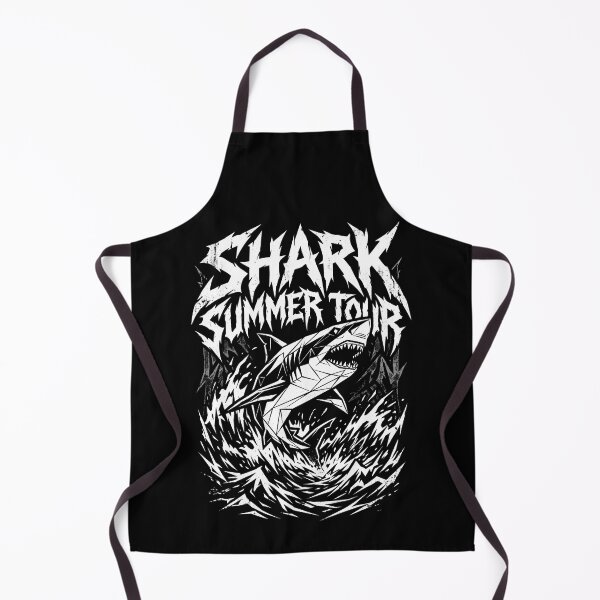 Item preview, Shark Summer Tour Heavy Metal Concert Poster designed and sold by SplashTastic.