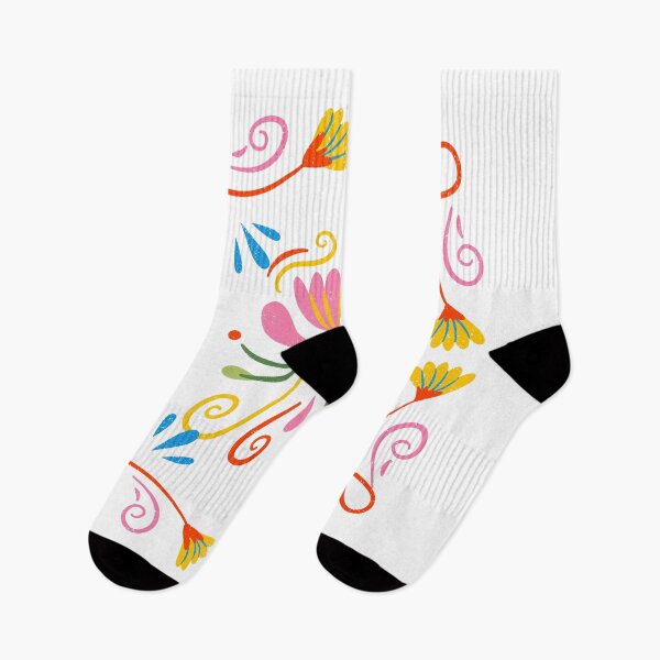 Item preview, Folk Art Floral Pattern Colorful Scandinavian Botanical Print designed and sold by Divichan.