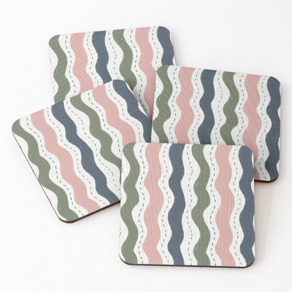 Item preview, Copy of Abstract Coastal Waves Pattern Minimal Organic Stripes. designed and sold by PrajaktaPathak.