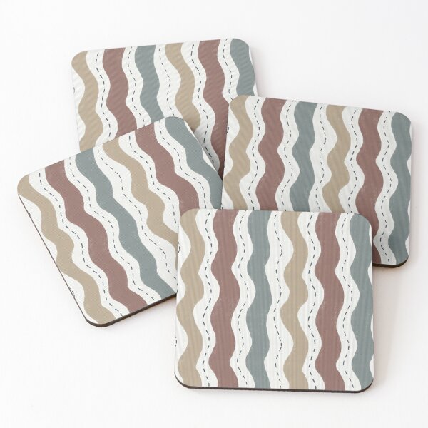 Item preview, Copy of Abstract Coastal Waves Pattern Minimal Organic Stripes. designed and sold by PrajaktaPathak.