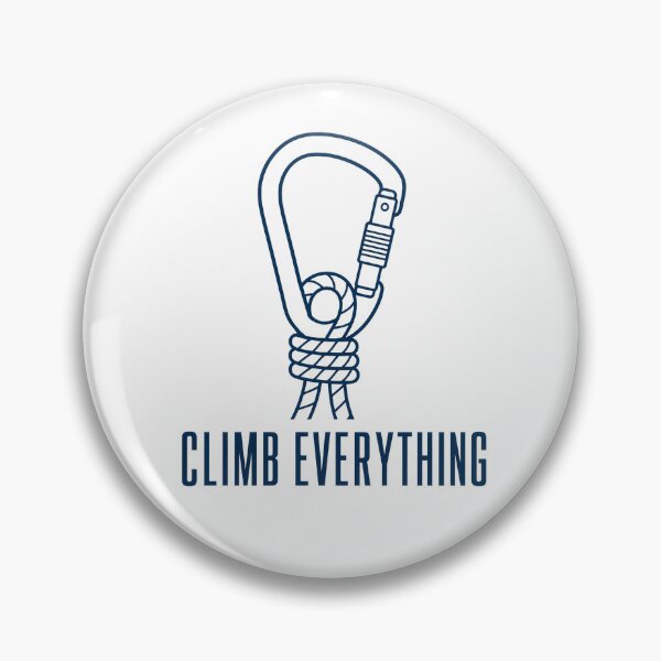 Item preview, Climb Everything Minimal Carabiner Line Art Climbing Tee Sticker Rock Climber Gift designed and sold by sharifex.