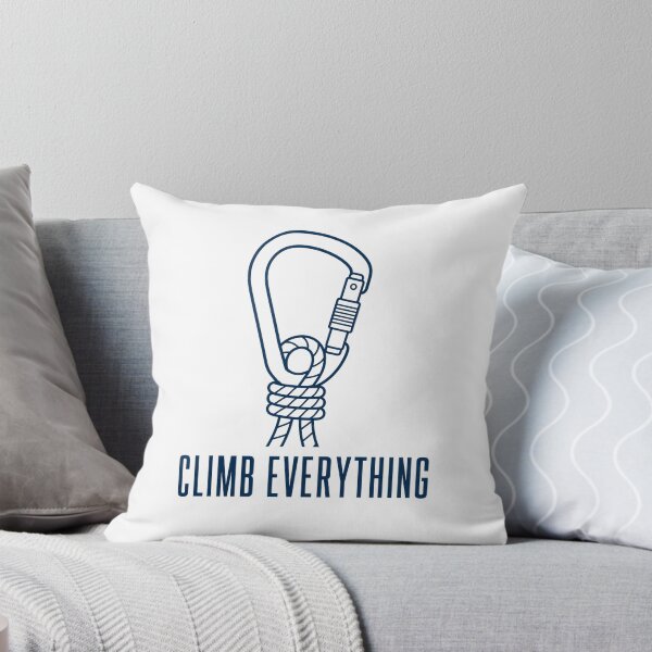 Item preview, Climb Everything Minimal Carabiner Line Art Climbing Tee Sticker Rock Climber Gift designed and sold by sharifex.