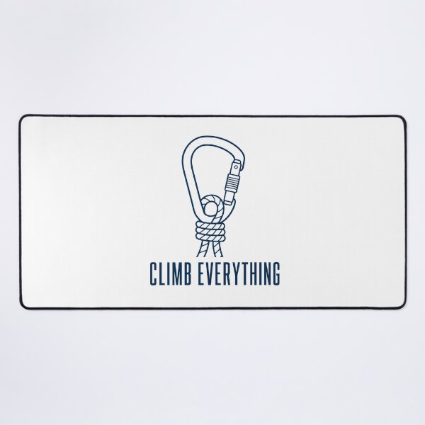 Item preview, Climb Everything Minimal Carabiner Line Art Climbing Tee Sticker Rock Climber Gift designed and sold by sharifex.