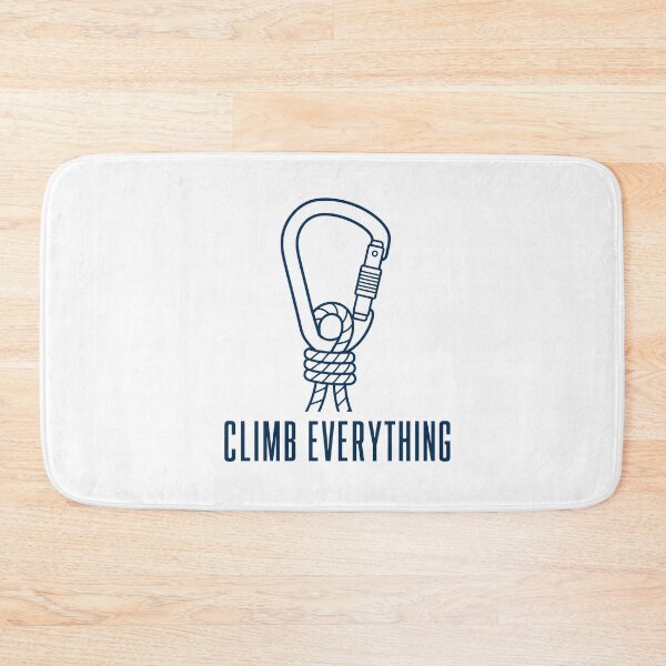 Item preview, Climb Everything Minimal Carabiner Line Art Climbing Tee Sticker Rock Climber Gift designed and sold by sharifex.
