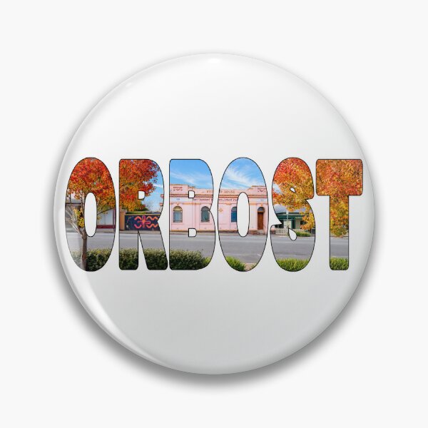 Item preview, ORBOST - East Gippsland Victoria Historic Office Building with Autumn Trees designed and sold by Adam Gormley.