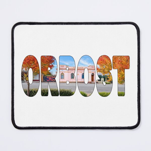 Item preview, ORBOST - East Gippsland Victoria Historic Office Building with Autumn Trees designed and sold by Adam Gormley.