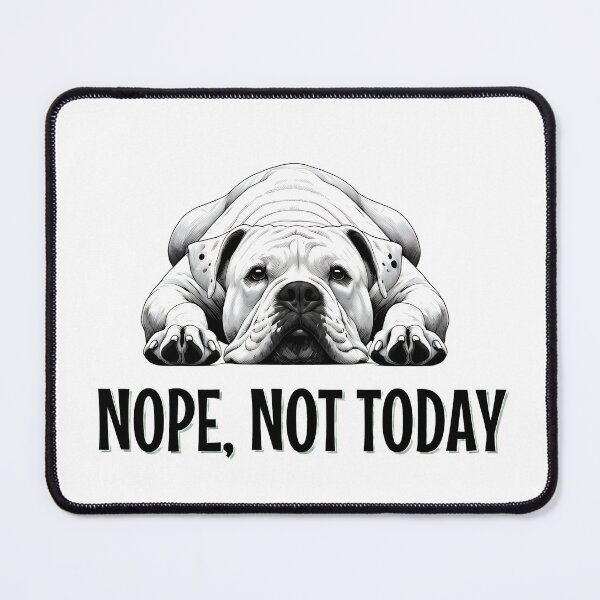 Item preview, Funny American Bulldog Shirt Nope Not Today Trendy Comfort Colors T-shirt or Sweatshirt Cute Dog Tee Gift for Bulldog Lover Benefits Rescue designed and sold by StranHabesre51.