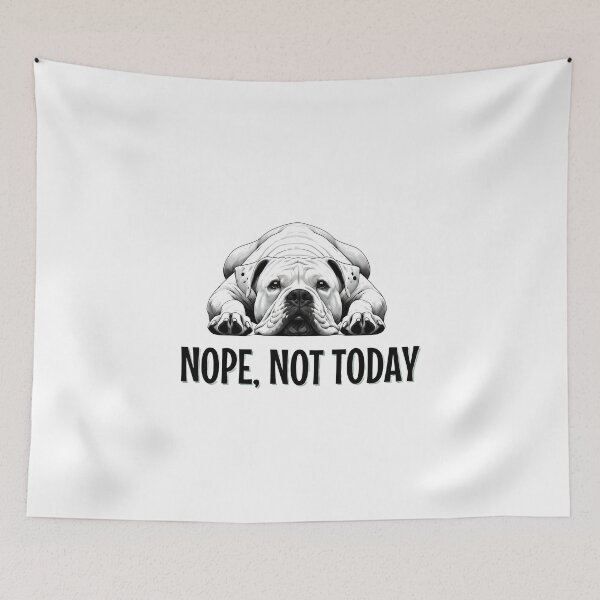 Item preview, Funny American Bulldog Shirt Nope Not Today Trendy Comfort Colors T-shirt or Sweatshirt Cute Dog Tee Gift for Bulldog Lover Benefits Rescue designed and sold by StranHabesre51.