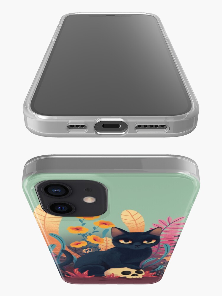 Alternate view of Skull kitty iPhone Case & Cover