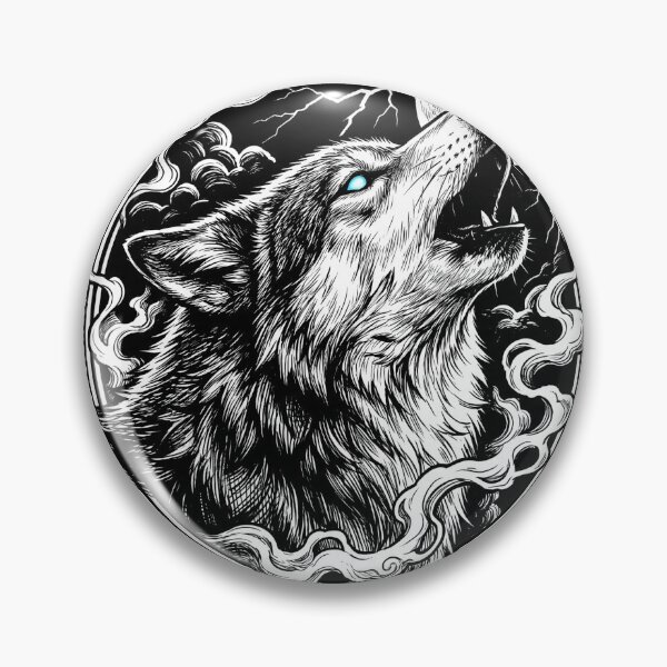 Item preview, Wolf howling in the night designed and sold by Crystal-D.