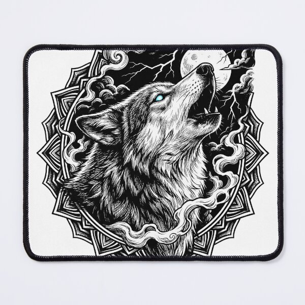 Item preview, Wolf howling in the night designed and sold by Crystal-D.