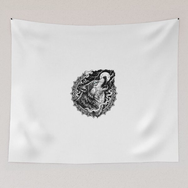 Item preview, Wolf howling in the night designed and sold by Crystal-D.