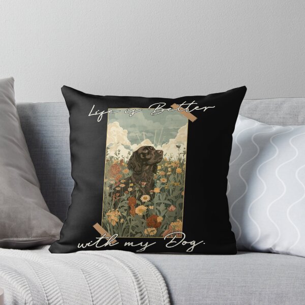 Item preview, Funny Boykin Spaniel Life is Better Floral Cottagecore Mom Dad Kids designed and sold by rafaeltto.