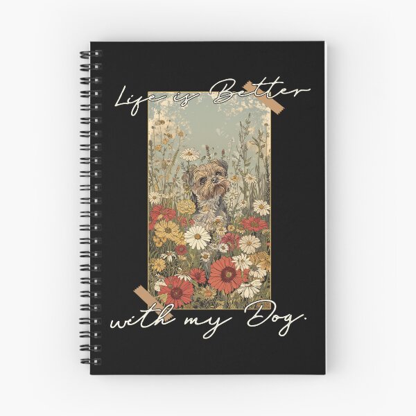 Item preview, Funny Brussels Griffon Life is Better Floral Cottagecore Mom Dad Kids designed and sold by rafaeltto.
