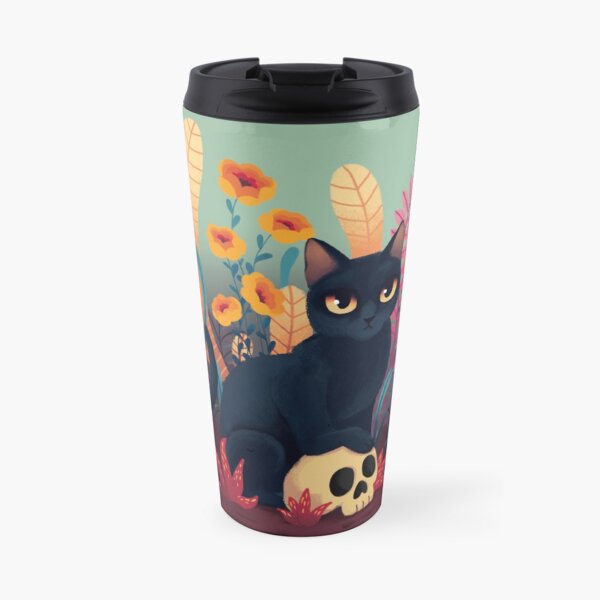 Skull kitty Travel Mug