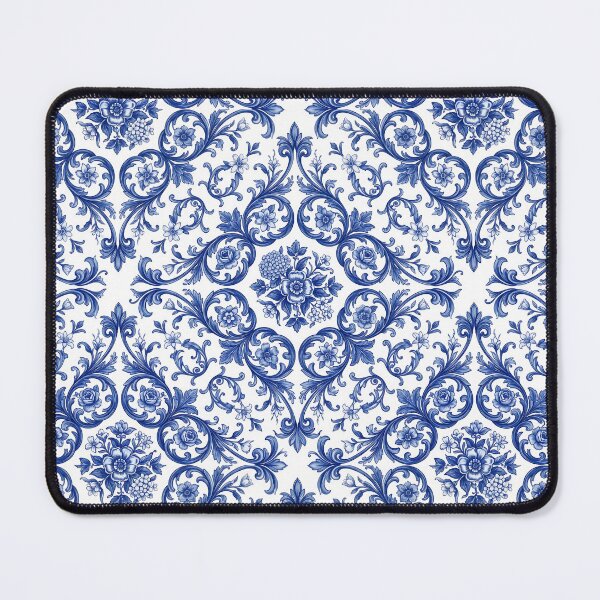 Item preview, Sophisticated Seamless Floral Scrollwork Ceramic Ornament designed and sold by SplashTastic.