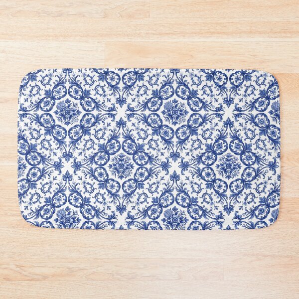 Item preview, Sophisticated Seamless Floral Scrollwork Ceramic Ornament designed and sold by SplashTastic.