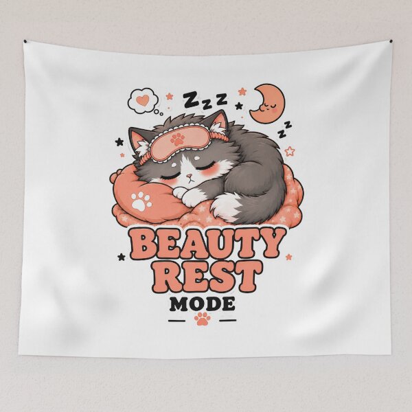 Item preview, Beauty Rest Mode Sleepy Cat designed and sold by MoodCats.
