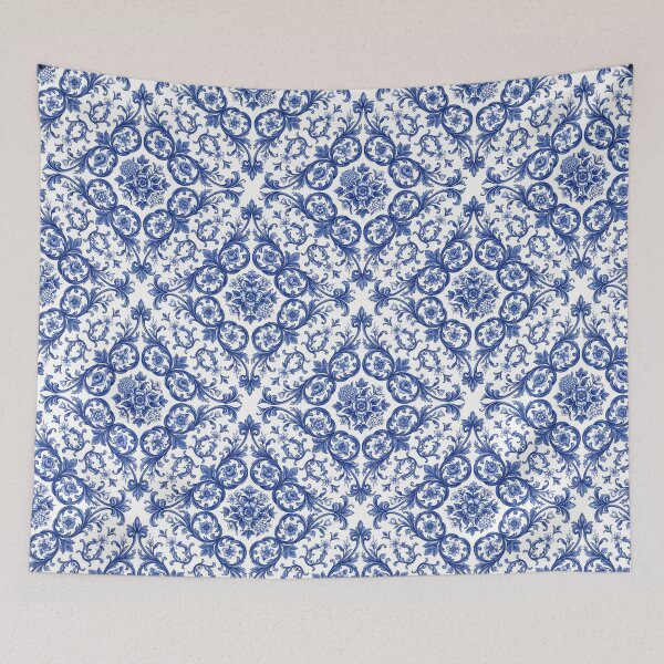 Item preview, Sophisticated Seamless Floral Scrollwork Ceramic Ornament designed and sold by SplashTastic.