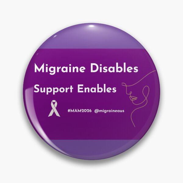 Item preview, MAM2026 Migraine Disables designed and sold by Migraine Australia.