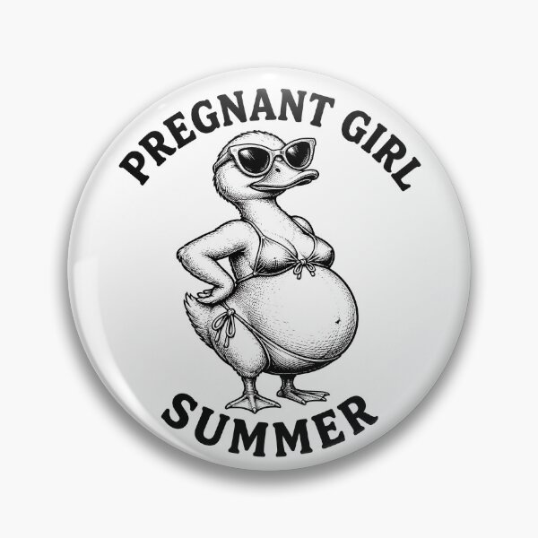 Item preview, Pregnant Girl Summer Beach Duck Funny Pregnancy Gear designed and sold by DynamicDesign.