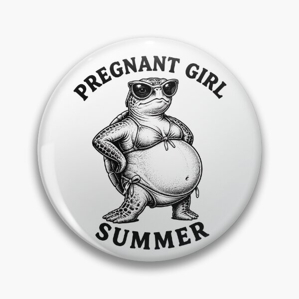 Item preview, Pregnant Girl Summer Beach Turtle Funny Pregnancy Gear designed and sold by DynamicDesign.