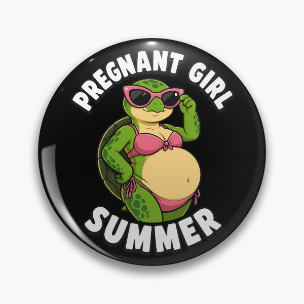 Item preview, Pregnant Girl Summer Beach Turtle Funny Pregnancy Gear designed and sold by DynamicDesign.