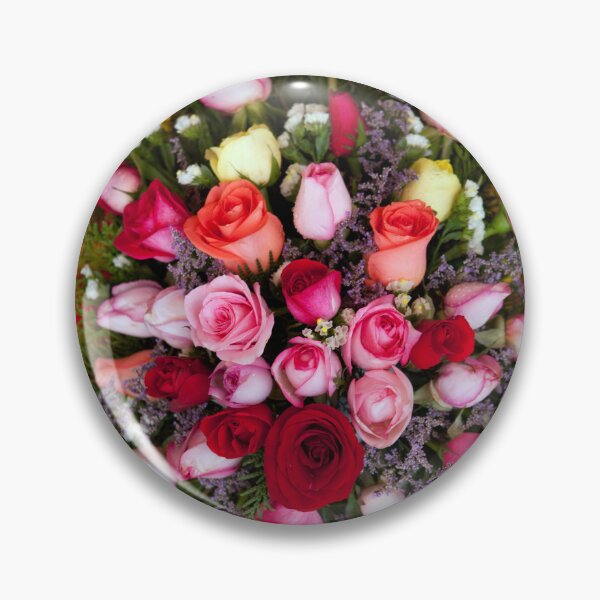 Item preview, Bright floral pattern bouquet at the wholesale flower market in Dalat, Vietnam showcasing vibrant colors and local artistry designed and sold by Kevin Miller Photography.
