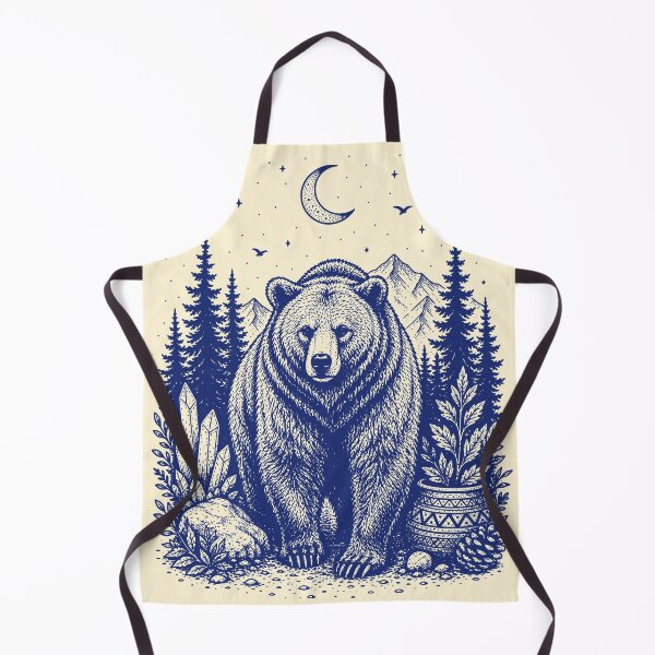 Item preview, Vintage Grizzly Bear Wilderness Art designed and sold by 89shirts.