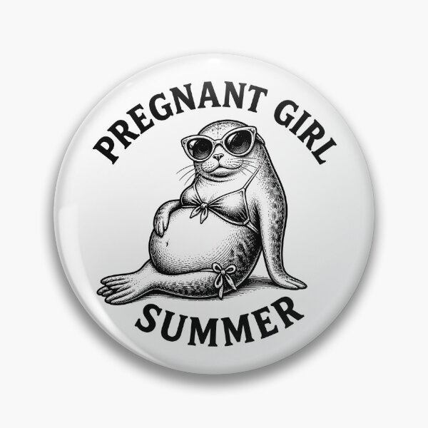 Item preview, Pregnant Girl Summer Beach Seal Funny Pregnancy Gear designed and sold by DynamicDesign.