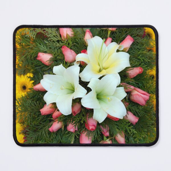 Item preview, Bright floral pattern bouquet at the wholesale flower market in Dalat, Vietnam showcasing vibrant colors and local artistry designed and sold by Kevin Miller Photography.