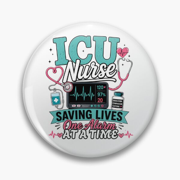 Item preview, ICU Nurse Saving Lives One Alarm At A Time Funny Nursing designed and sold by Nurse Craft Studio.