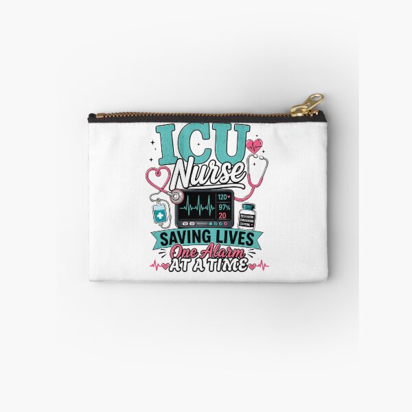 Item preview, ICU Nurse Saving Lives One Alarm At A Time Funny Nursing designed and sold by Nurse Craft Studio.
