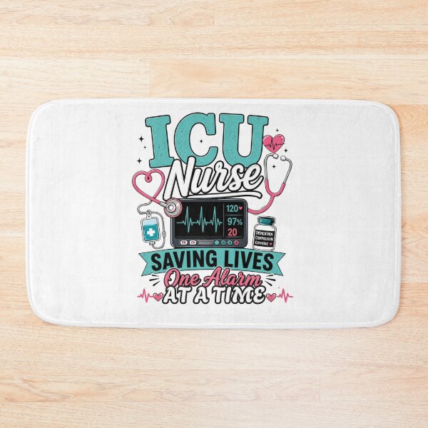 Item preview, ICU Nurse Saving Lives One Alarm At A Time Funny Nursing designed and sold by Nurse Craft Studio.