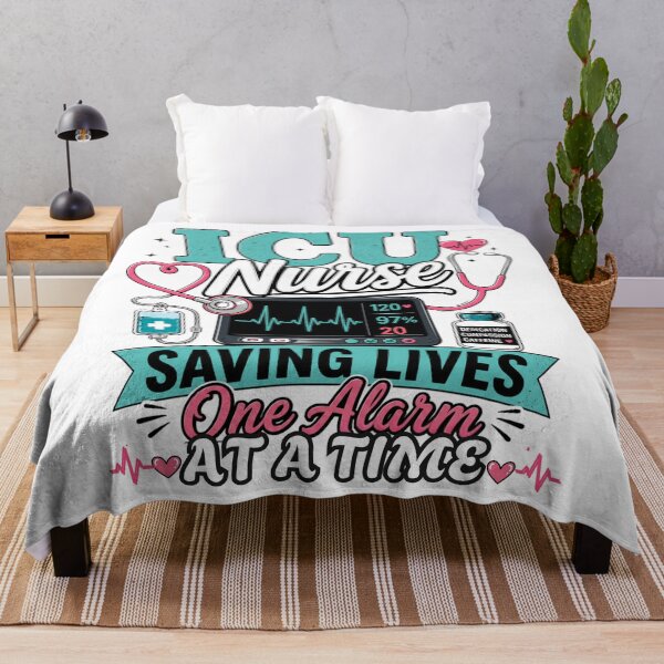 Item preview, ICU Nurse Saving Lives One Alarm At A Time Funny Nursing designed and sold by Nurse Craft Studio.