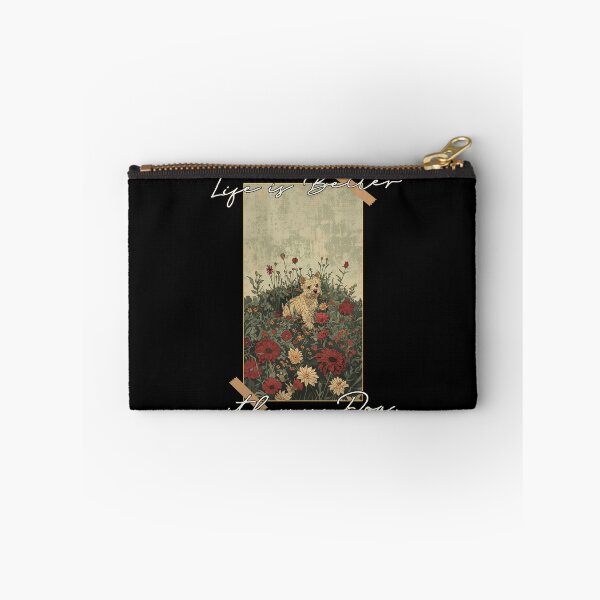 Item preview, Funny Cairn Terrier Life is Better Floral Cottagecore Mom Dad Kids designed and sold by rafaeltto.