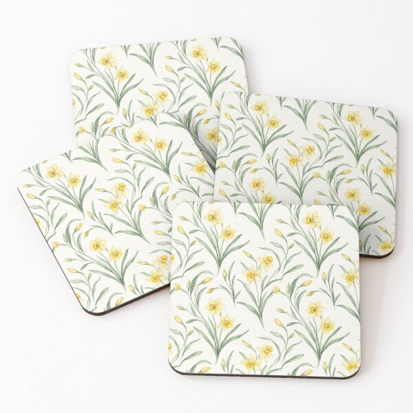 Item preview,  Elegant Yellow Daffodil Floral Pattern designed and sold by weaveandwave.